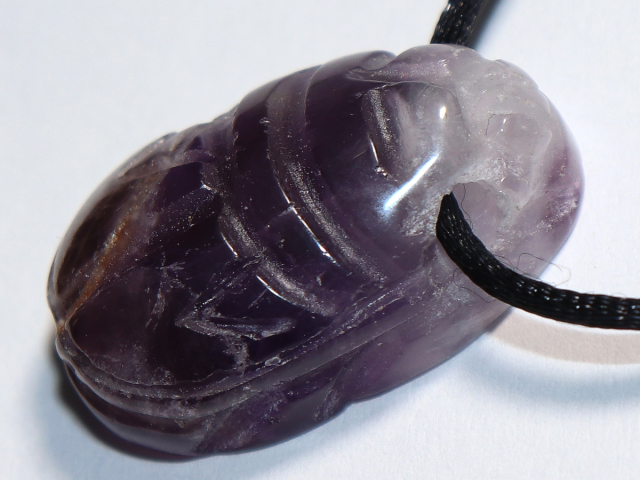amethyst with cord or silver 925