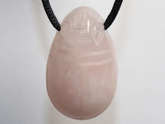 Preview: rose quartz with cord or silver 925