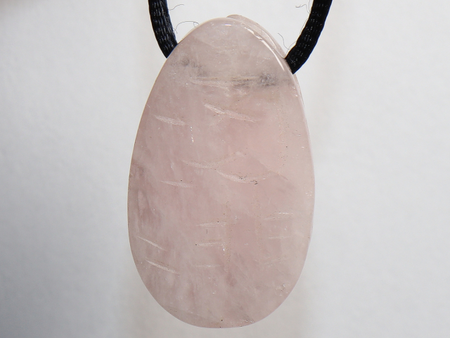 Preview: rose quartz with cord or silver 925