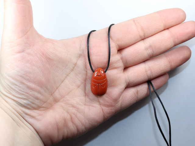 red jasper with cord or silver 925