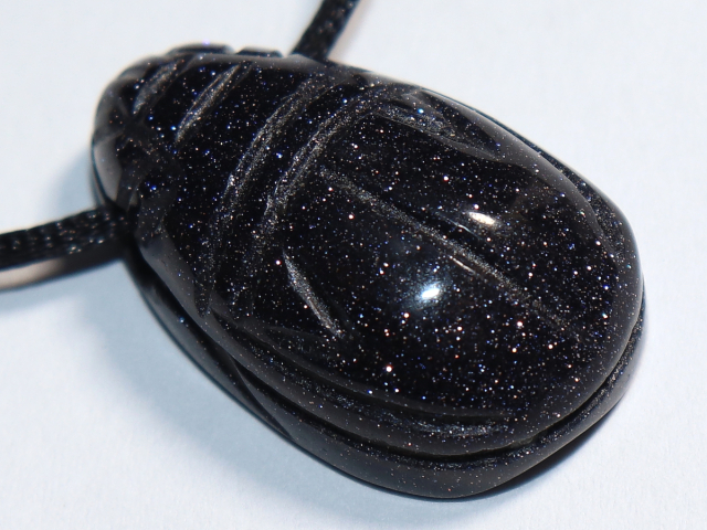 blue sandstone with cord or silver 925