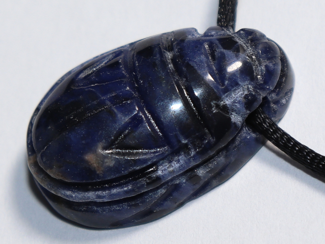 sodalite with cord or silver 925