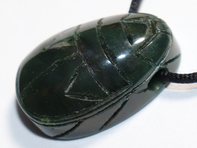 moss agate with cord or silver 925