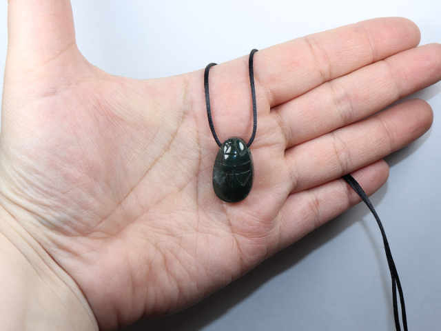 moss agate with cord or silver 925