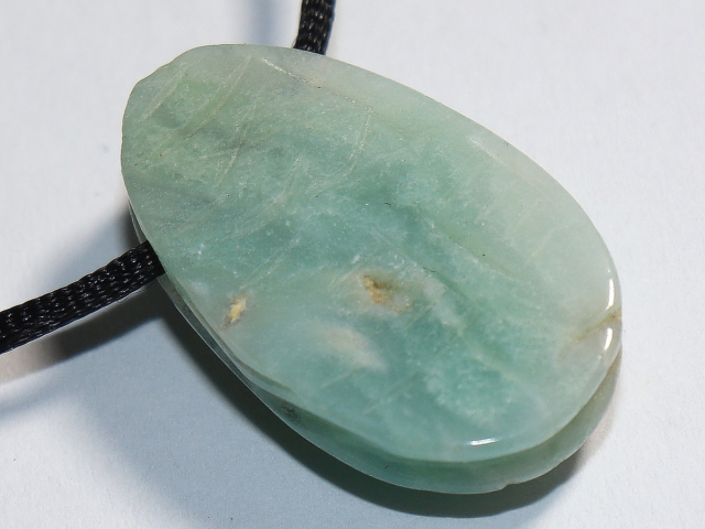 amazonite with cord or silver 925