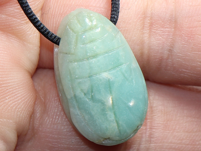 amazonite with cord or silver 925