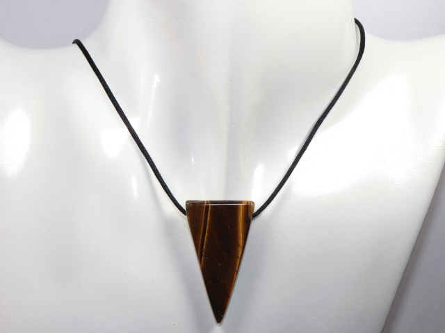 Preview: tiger's eye with cord or silver 925