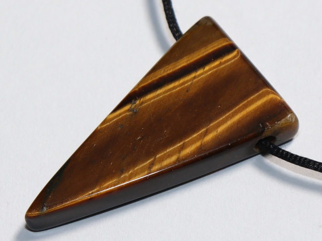 tiger's eye with cord or silver 925