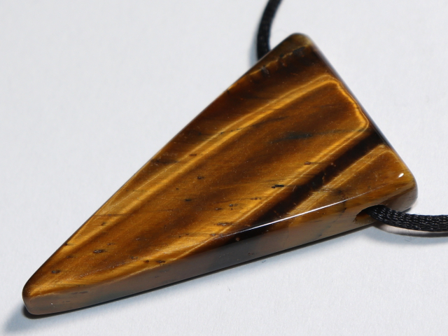 tiger's eye with cord or silver 925