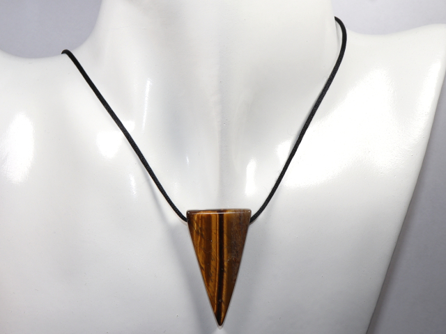 Preview: tiger's eye with cord or silver 925