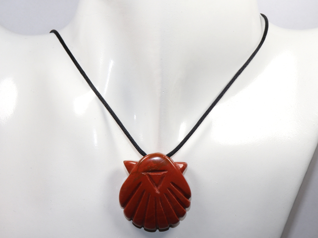 Preview: red jasper with cord or silver 925