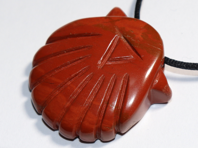 Preview: red jasper with cord or silver 925