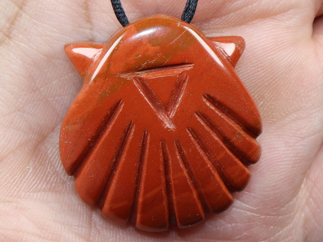 roter Jaspis mit Band oder Silber 925