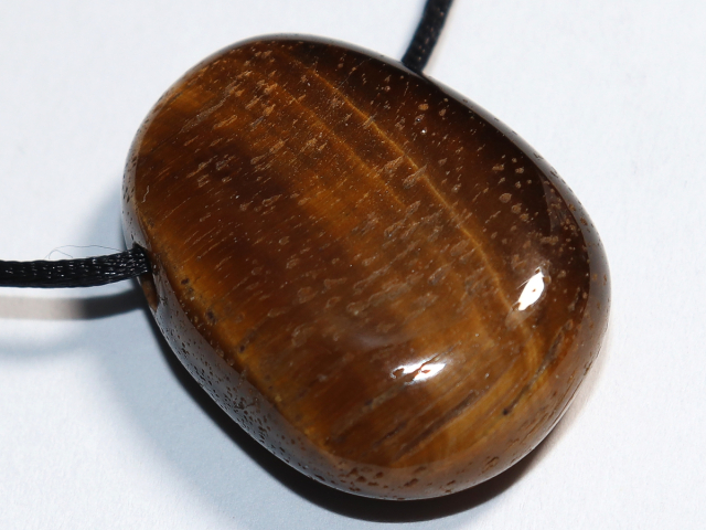 tiger's eye with cord or silver 925
