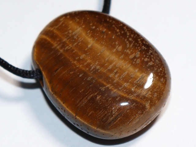 tiger's eye with cord or silver 925