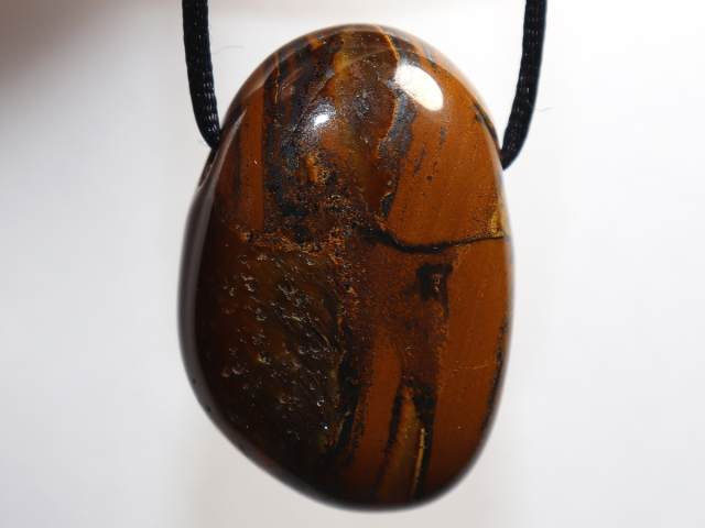 Preview: tiger's eye with cord or silver 925