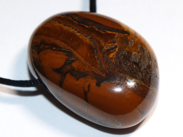 Preview: tiger's eye with cord or silver 925