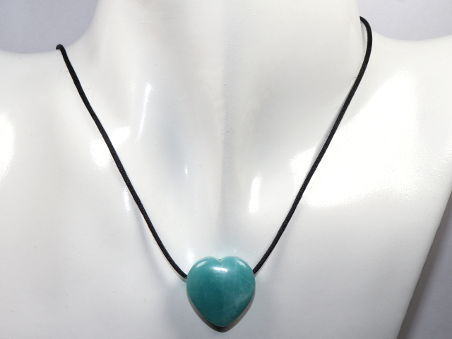 Preview: amazonite with cord or silver 925