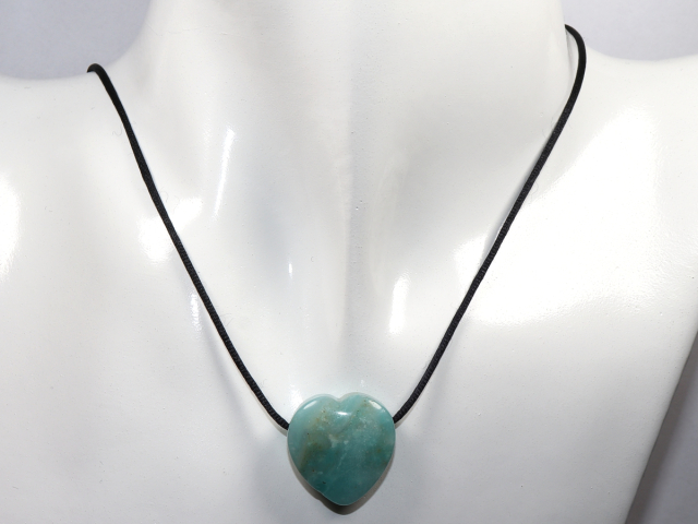 Preview: amazonite with cord or silver 925