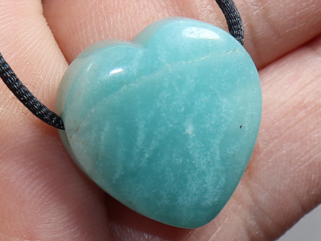 amazonite with cord or silver 925