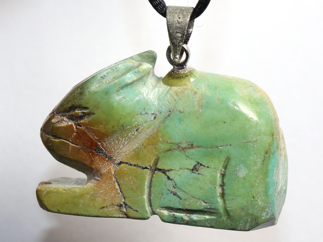 turquoise with cord or silver 925