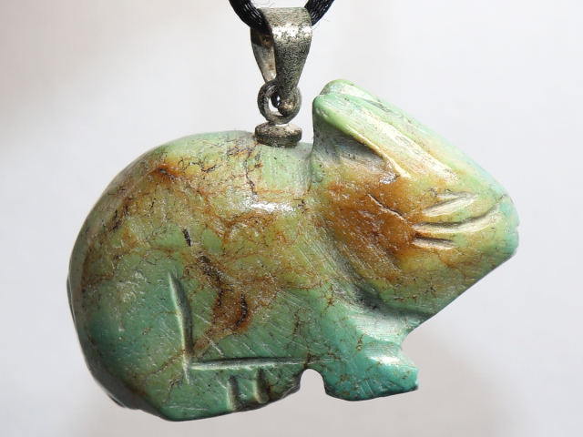 Preview: turquoise with cord or silver 925