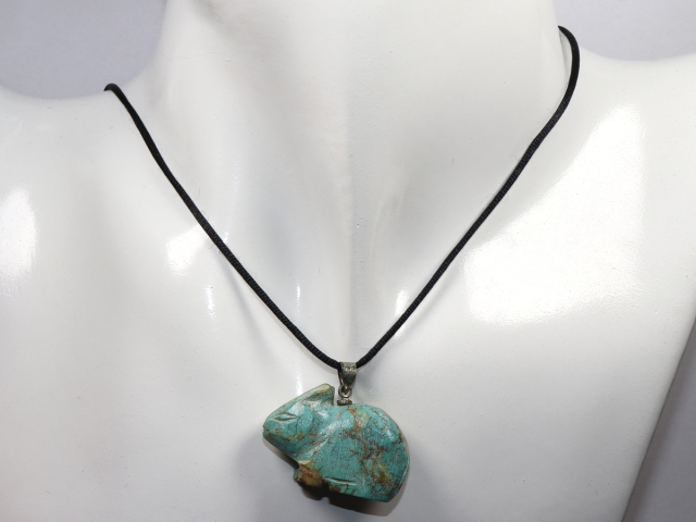 Preview: turquoise with cord or silver 925