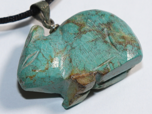 turquoise with cord or silver 925
