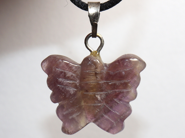 Preview: amethyst with cord or silver 925