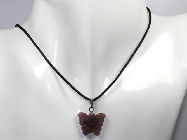 Preview: amethyst with cord or silver 925