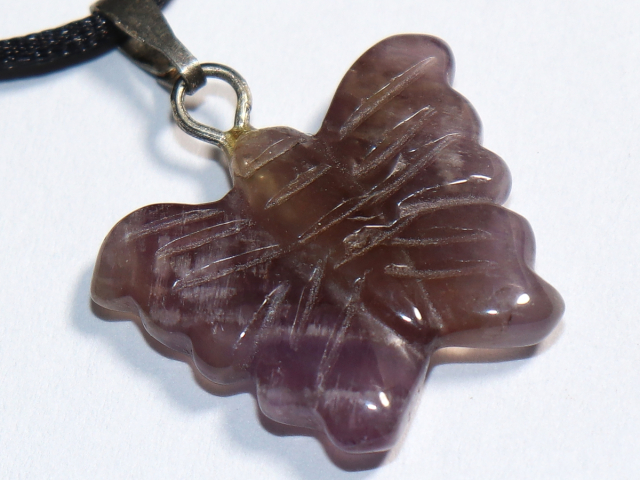 Preview: amethyst with cord or silver 925