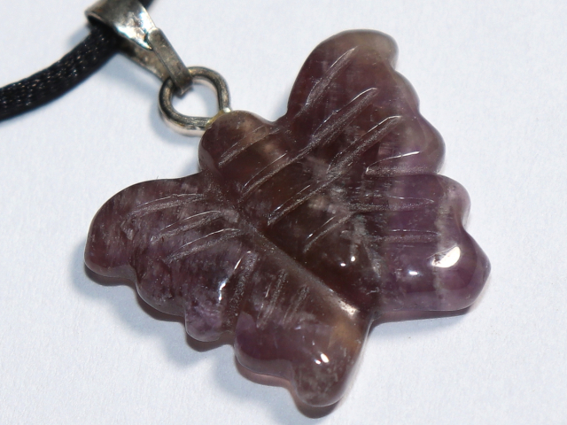 amethyst with cord or silver 925