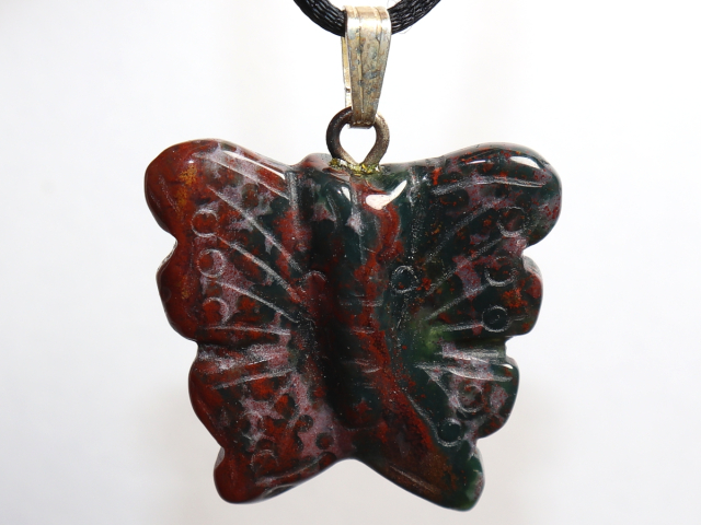 heliotrope with cord or silver 925