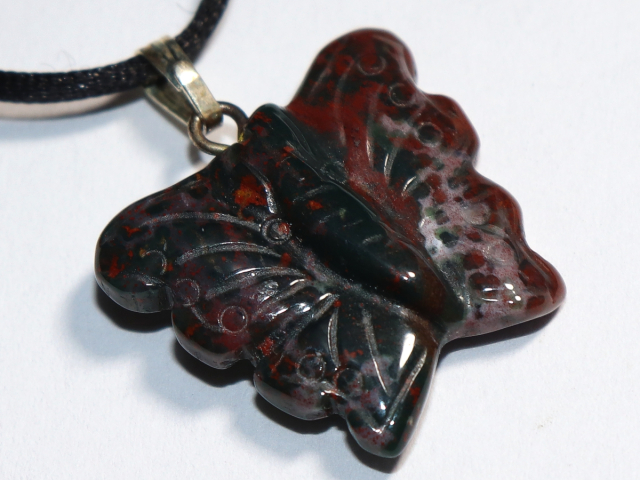 heliotrope with cord or silver 925