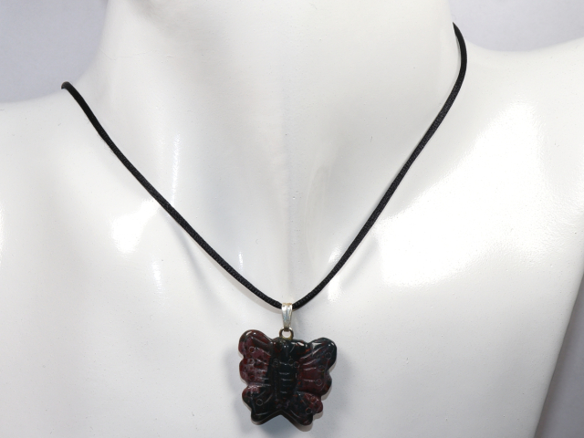 Preview: heliotrope with cord or silver 925