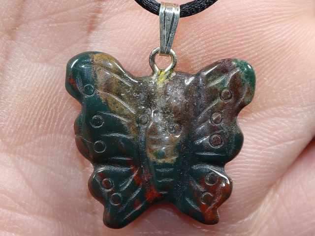 heliotrope with cord or silver 925