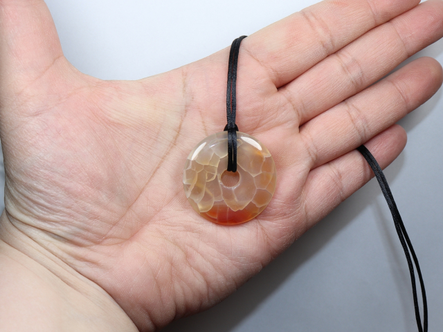 fire agate with cord