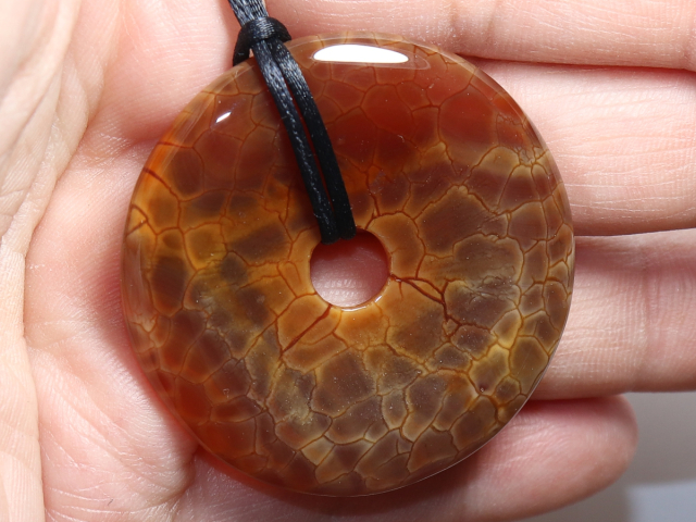 fire agate with cord