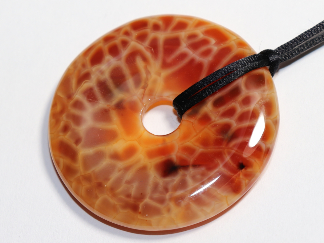 fire agate with cord