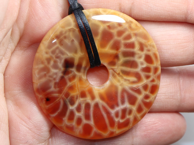 fire agate with cord