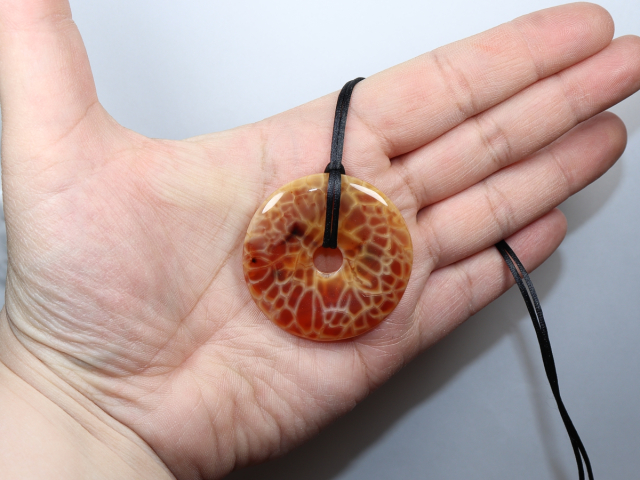 fire agate with cord