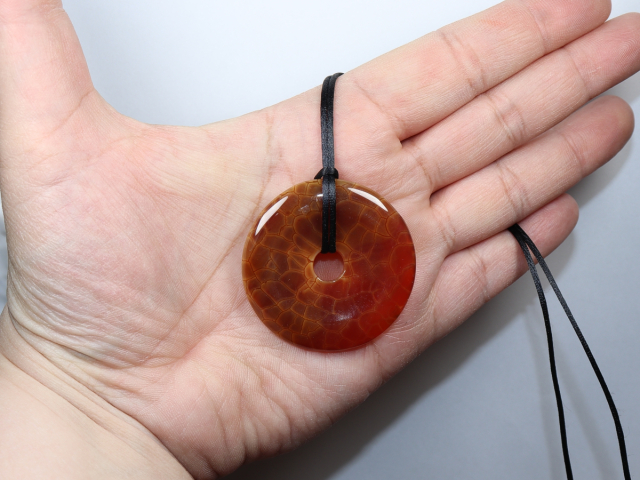 fire agate with cord