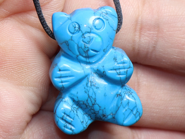 turquoise (rec.) with cord or silver 925