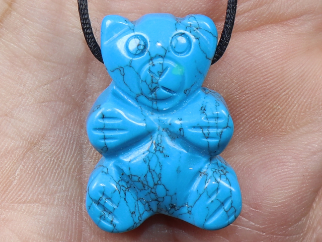 turquoise (rec.) with cord or silver 925