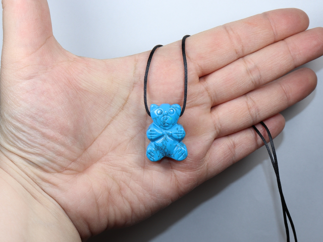 turquoise (rec.) with cord or silver 925