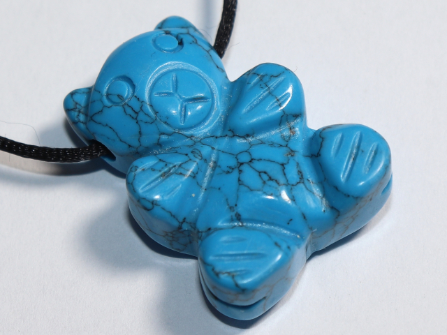 Preview: turquoise (rec.) with cord or silver 925