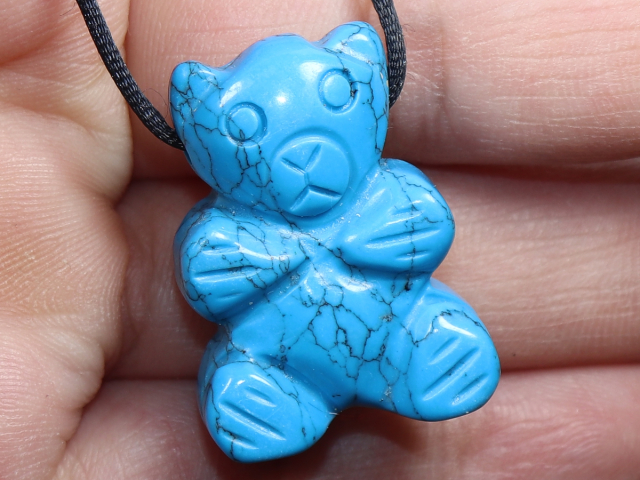 turquoise (rec.) with cord or silver 925