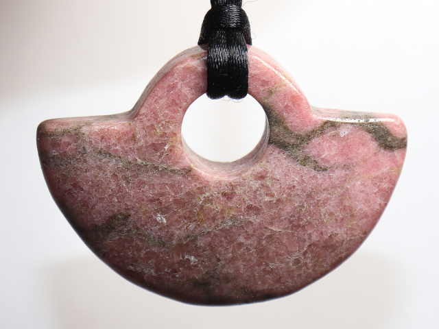 rhodonite with cord