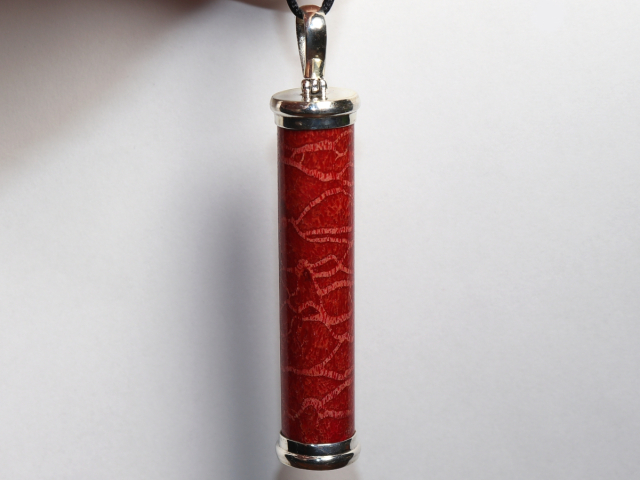 Preview: foam coral with cord or silver 925