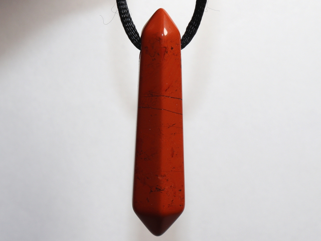 Preview: red jasper with cord or silver 925